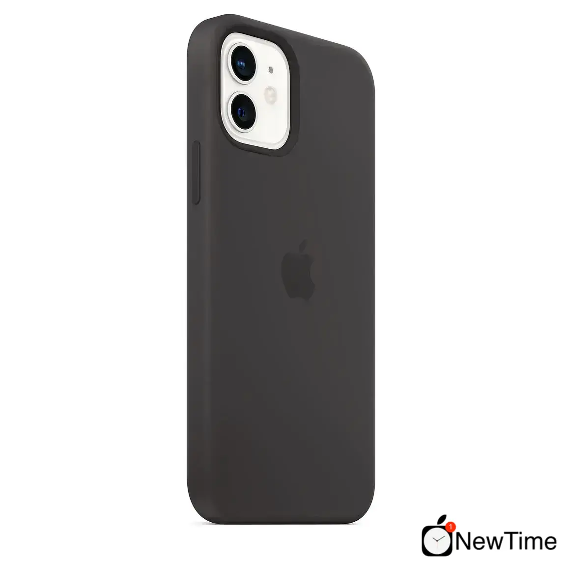 Чехол Apple iPhone 12 | 12 Pro Silicone Case with MagSafe Lux Copy - Black (MHL73)